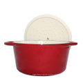 26cm Hot sale round shape cast iron enamel casserole